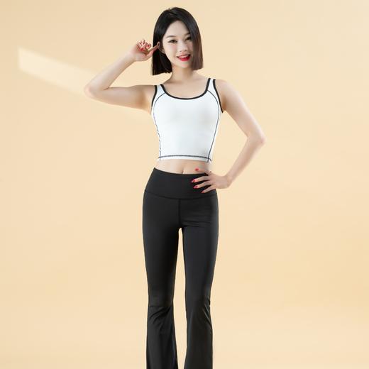 跃牌【瑜堂系列】新款蜜桃弧线一体式固定撞色瑜伽背心 JYMB023 商品图3