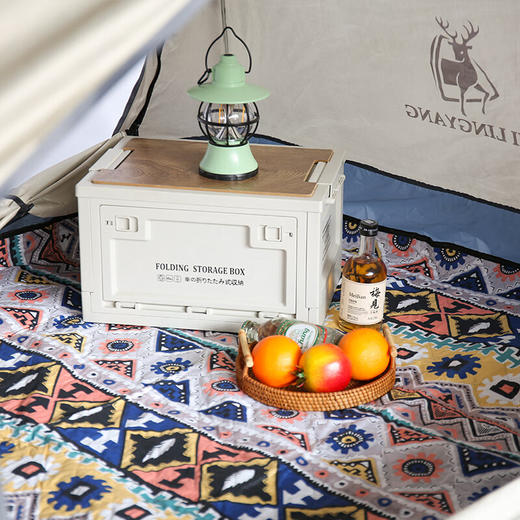 徽羚羊  春防布复古风双层野餐垫  200*200CM  HLY-YCD-22099 商品图2