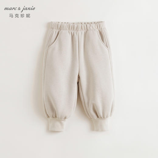马克珍妮男女童加厚加绒束脚卫裤2024年秋冬新款241807 商品图1