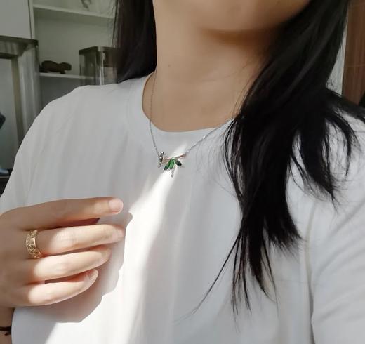 充满生趣的竹节小鸟锁骨链 商品图3