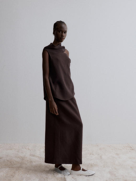 VC｜AW24009 Jaya cut out top 无袖上衣 [ 黑 / 白 / 棕 / 奶白 ] 商品图4