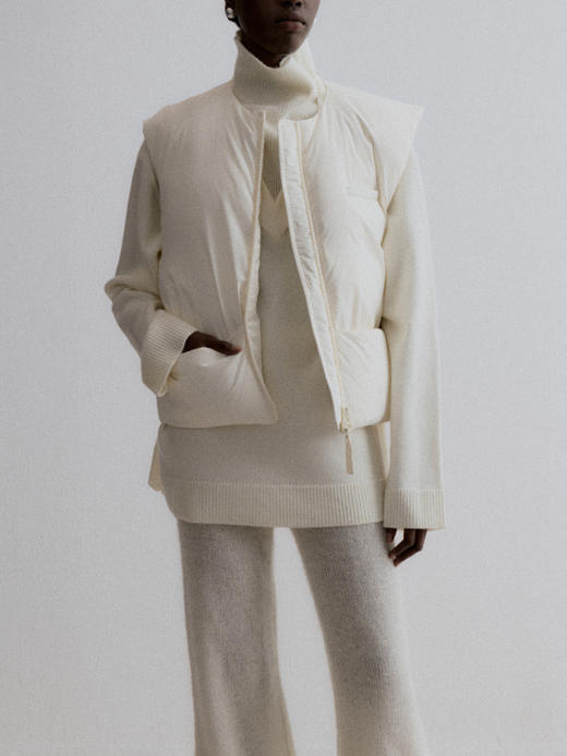 VC｜AW24001 Willow down vest 羽绒马甲 [ 黑 / 白 / 灰 ] 商品图1