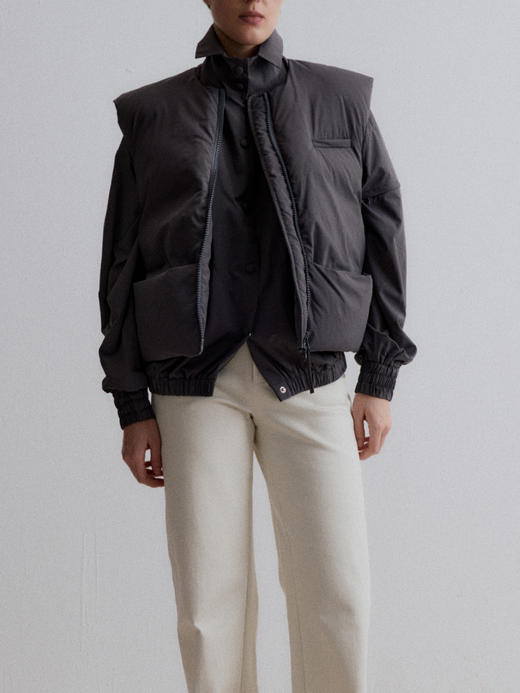 VC｜AW24001 Willow down vest 羽绒马甲 [ 黑 / 白 / 灰 ] 商品图2