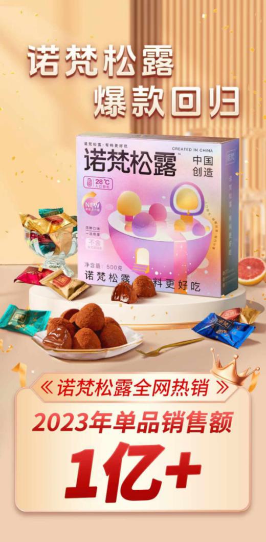 👏🏻👏🏻👏🏻爆款回归💥一年只卖一季累计销售27亿的🌝【诺梵经典款松露500g炫彩巧克力礼盒】🍫 ✨终于来啦‼️💦宝藏松露巧克力超好吃 超用心💕！！ 商品图0
