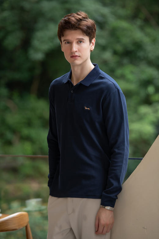 🎯🎯【品牌直发】早春钜惠0.6折❗🐱意大利高端品牌👉【Hilnan&Bellne哈蒙班尼春季专版POLO衫22827】✨，意大利百年品牌，😎八佰伴、新天地在售👇🏻 商品图0