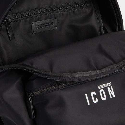 DSQUARED2 男士字母徽标印花双肩包 黑色 BPM0113 11703199 M436 商品图3