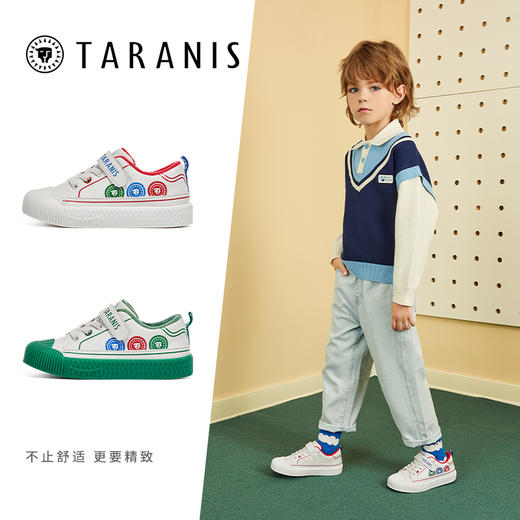 泰兰尼斯冬款小童段加绒时尚运动板鞋T02X3D3277 商品图1