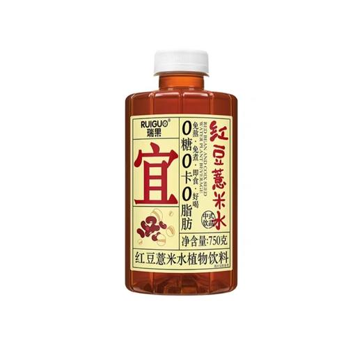 瑞果 宜红豆薏米水植物饮料750g/瓶 商品图0