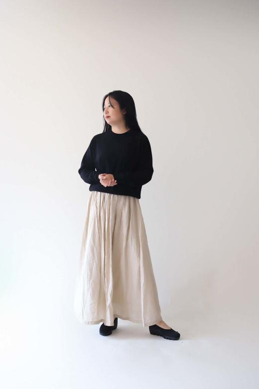 米马推荐 特别的亚麻棉羊毛线衫 质感硬朗 舒适吸潮 商品图4