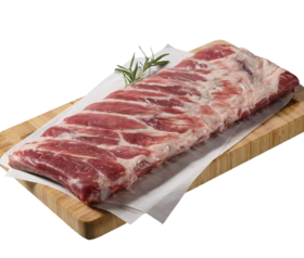 【3包】大黄鲜森伊比利亚黑猪肋排进口冷冻新鲜猪排骨500g A-3349