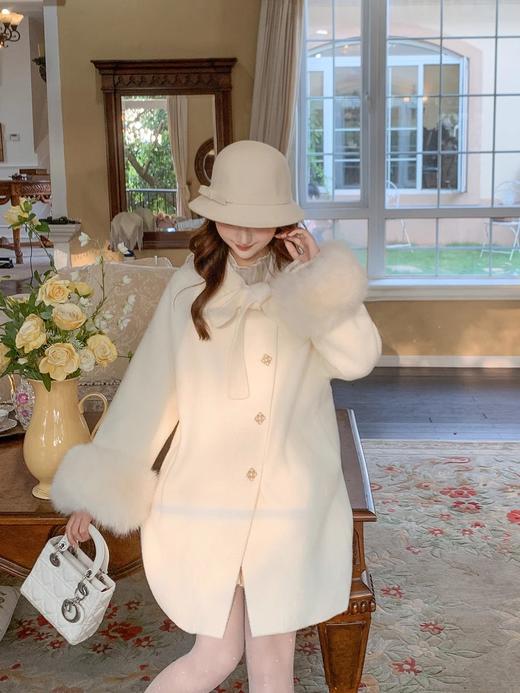 张心子【冬日恋歌 】气质蕾丝小衫 U2410013 商品图8