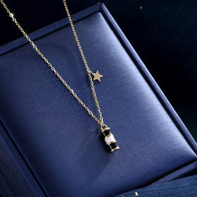 子佩集S925银【黑白配】套链【YL-48212091】纯银时尚项链镀金2410