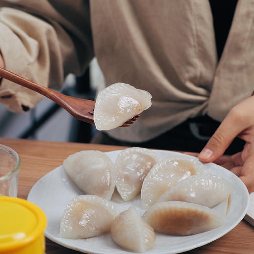 【孩子们的快手安心早餐】【闽南特色小吃  金包银粿饺】外皮Q弹有嚼劲  软糯滑嫩  馅料扎实  口感咸香  配料安心0化学添加  早上隔水蒸10-12分钟就好~ 商品图4