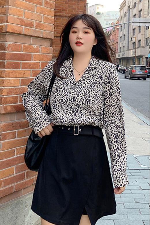 LNNNS 复古豹纹高腰裙裤套装 10232 商品图6