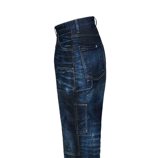 DSQUARED2 男士徽标标签休闲牛仔裤 蓝色 S71LB1473 S30342 470 商品图2