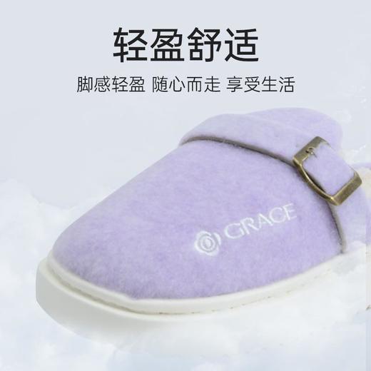 洁丽雅轻盈拖鞋女保暖居家两穿加厚防滑厚底鞋子情侣软底外穿舒适 商品图1