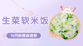 10月龄：生菜软米饭