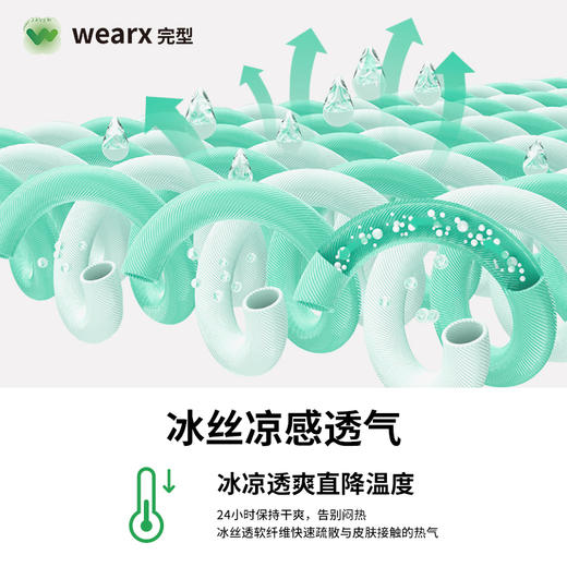 完型无痕冰皮内裤凉感5A抗菌男士平角内裤 商品图1