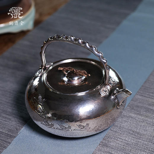 鹤鼎堂银壶闻天系列击鼓汤沸錾刻大雁（缺货） 商品图1