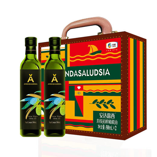 中粮  安达露西特级初榨橄榄油礼盒500ml*2 商品图0