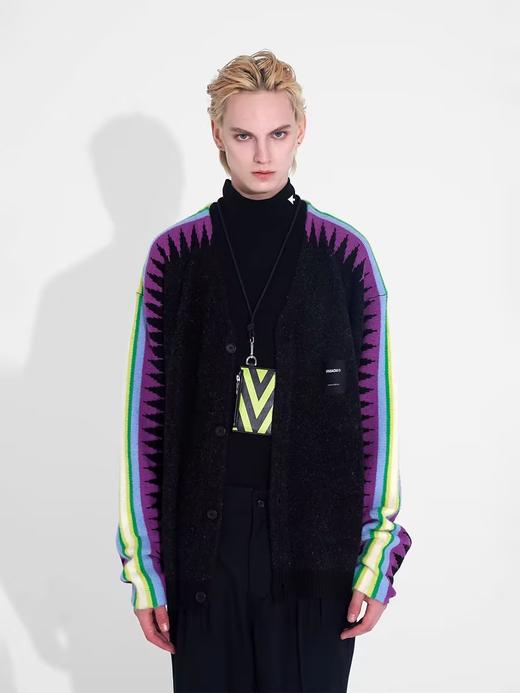 FMACM/ZZS2250/光源渐变撞色设计感针织开衫外套 商品图0