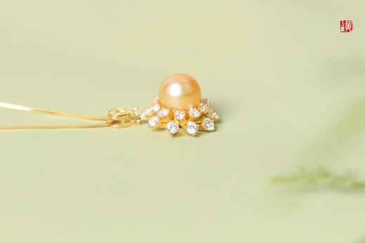 【冬日来信】南洋金珍珠吊坠 商品图4