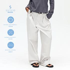 oneup索罗娜打褶休闲裤