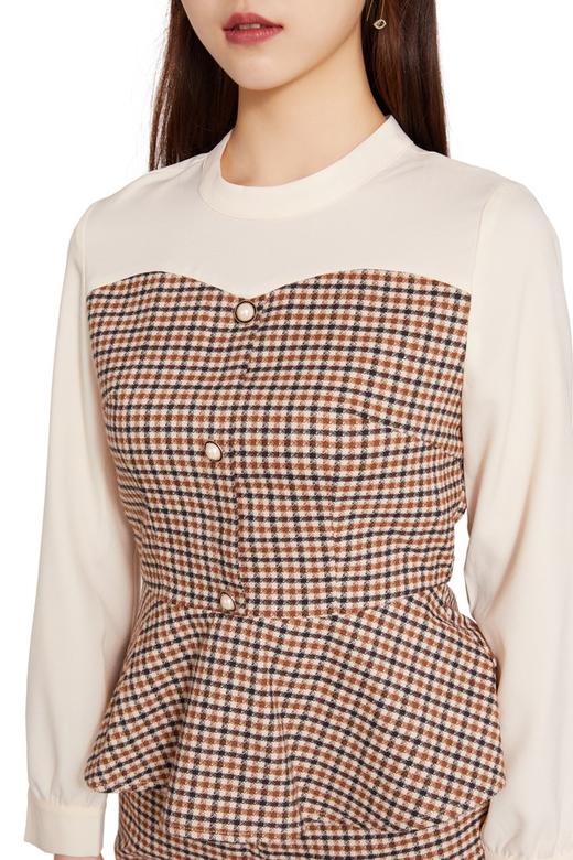 Le Malene 复古小香风格纹拼接式裤套装 10231 商品图3