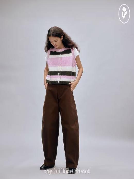 shyshystill/shy202408040/纯棉微廓形立体收腰松弛显瘦香蕉长裤 商品图1