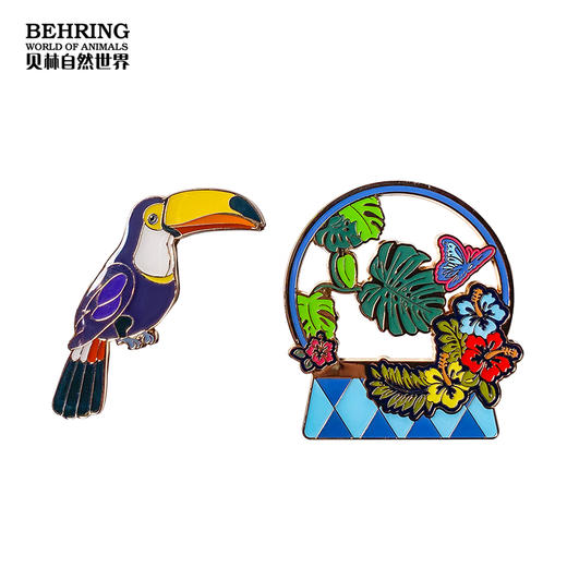 贝林自然世界巨嘴鸟冰箱贴博物馆文创产品 商品图3