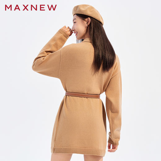 【裙装】POLO领粗纱毛衫连衣裙1N4225301 商品图2