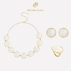 【吴宣仪&陈德容&吴昕&李莎旻子同款】Art Nouveau新艺术时期 | 白色波纹三件套装