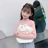 【可爱小兔纸，双面加厚，领口刺绣德绒打底衫】女童加厚打底衫 冬装新款 儿童德绒小宝宝洋气半高领 加厚上衣潮款-QQ 商品缩略图6