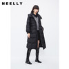 NEELLY纳俪商场同款韩版气质收腰羽绒服女中长款过膝保暖连帽大衣N24124L04633 商品缩略图0
