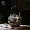 鹤鼎堂银壶闻天系列蒹葭汤沸錾刻归舟放鹤（银色）（缺货） 商品缩略图0
