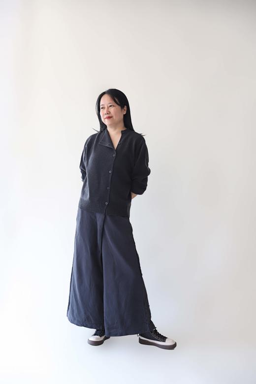 米马推荐 贴身不扎30.2%羊绒 别致偏门襟开衫 商品图2