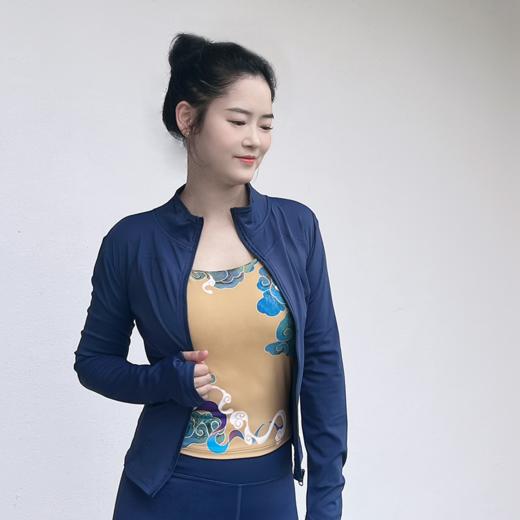 壁虎瑜伽【2109SY104】拉链立领长袖外套（无胸垫）（5天发货） 商品图0