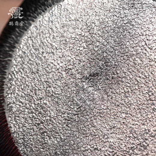 鹤鼎堂银壶闻天系列淄衣横纹坚纹雪花纹汤沸（银色）（缺货） 商品图4