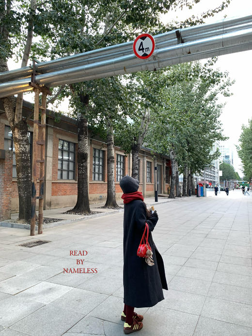 Read Nameless /黑灰色气场双面斜纹羊毛大衣 2024/10/17 商品图10