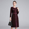 【高货deo】全新升级【铂金会员367/天猫499/差价132】(34528) 洛诗琳秋冬法式复古小香风粗花呢修身显瘦收腰连衣裙女 商品缩略图1