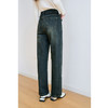 NEELLY纳俪商场同款美拉德复古直筒牛仔裤时尚休闲宽松垂感阔腿裤N24104H04589 商品缩略图3