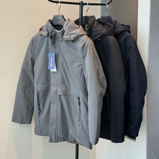 三倍保暖男士石墨烯羽丝棉水貂毛保暖商务外套 商品图5