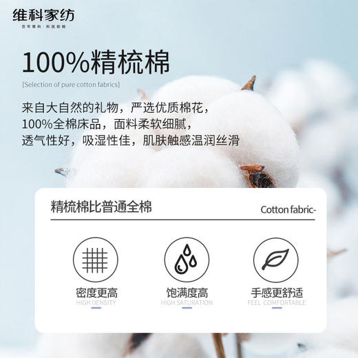 【维科家纺】家纺全棉四件套100纯棉简约床品清新四季被套快乐精灵1.5米1.8 商品图3