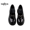 Safiya/索菲娅2025学院风方头粗跟轻便百搭小个子增高乐福鞋  SFD1112160 商品缩略图6
