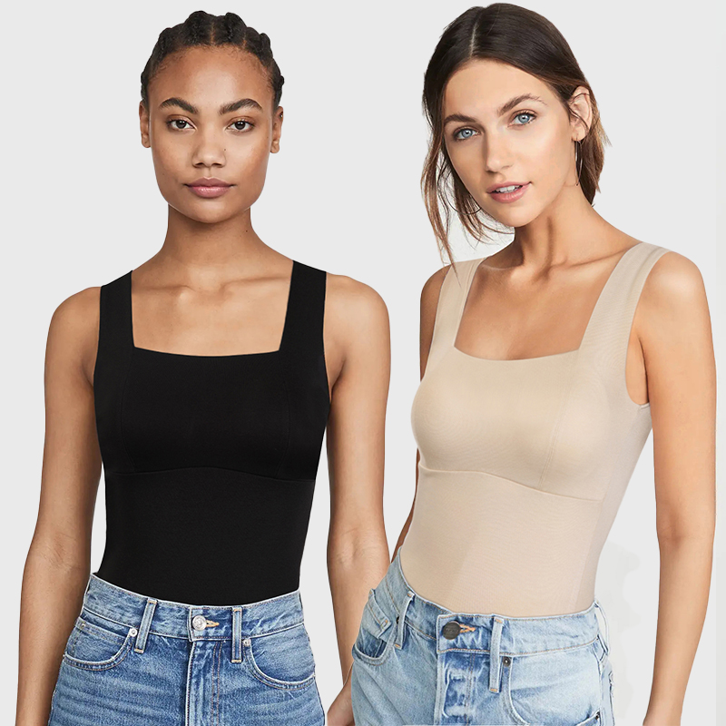 官网折合人民币650➕💰【华家同款椰油精华肌底背心、罗纹插垫真丝背心】美雅碧椰油精华锁温发热✅加入莱卡纤维，柔软超弹，舒适不紧绷，修饰斜方肌+遮副乳✅三合一免穿文胸无痕一体，外穿内搭都可~去标发货