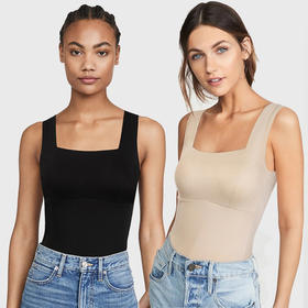 官网折合人民币650➕💰【华家同款椰油精华肌底背心、罗纹插垫真丝背心】美雅碧椰油精华锁温发热✅加入莱卡纤维，柔软超弹，舒适不紧绷，修饰斜方肌+遮副乳✅三合一免穿文胸无痕一体，外穿内搭都可~去标发货