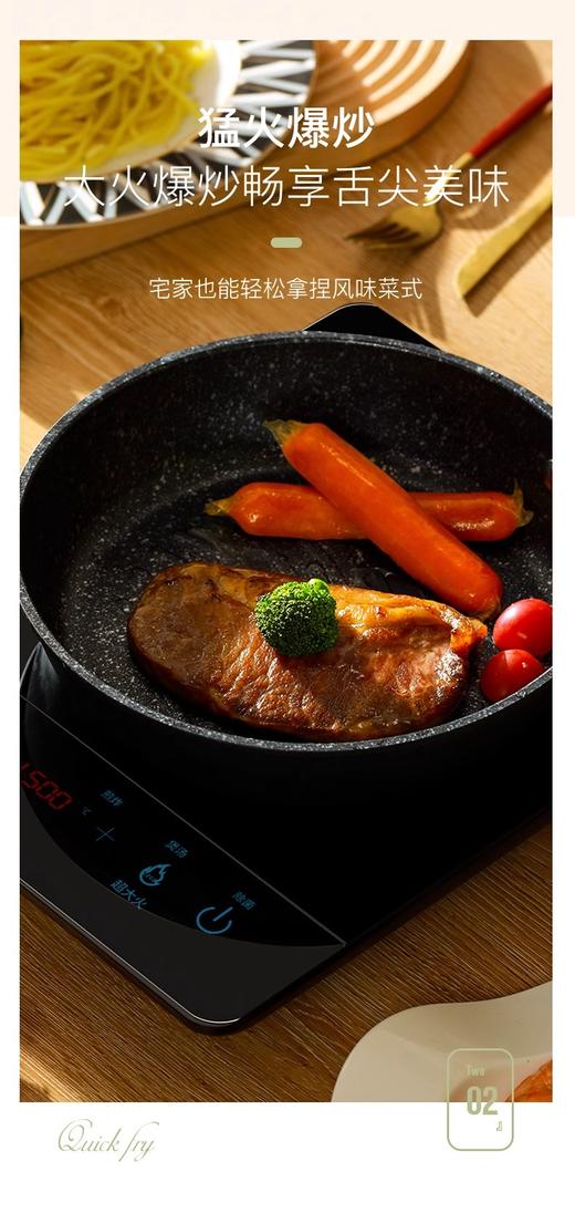 荣事达电磁炉2200W大功率家用触控耐用八档纤薄定时火锅炉22-C890 商品图5