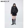 NEELLY纳俪商场同款短款加厚羽绒服女冬新款连帽拉链白鸭绒面包服N24104L04575 商品缩略图0