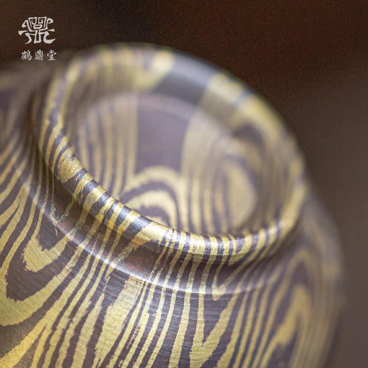 鹤鼎堂闻天系列山川天异杯 木纹金（包银）（缺货） 商品图4