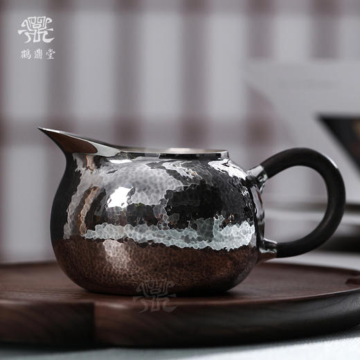 鹤鼎堂闻天系列燕宛公杯锤目纹 银色（缺货） 商品图0